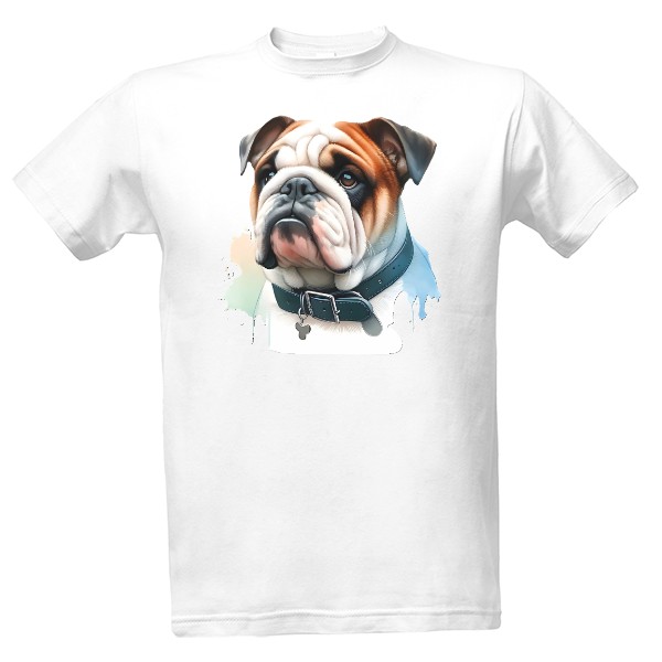 Tričko s potiskem Anglický Buldok