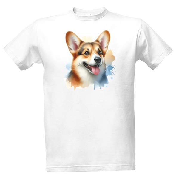 Tričko s potiskem Corgi