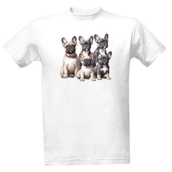 Tričko s potiskem Francouzský buldoček