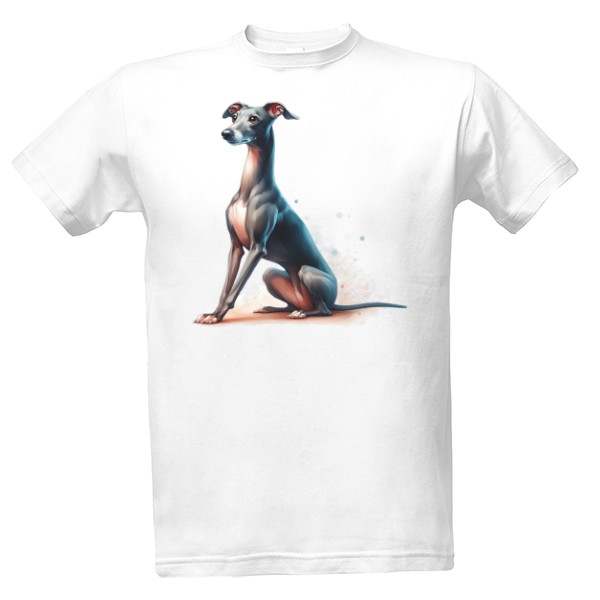 Tričko s potiskem Italský Chrtík