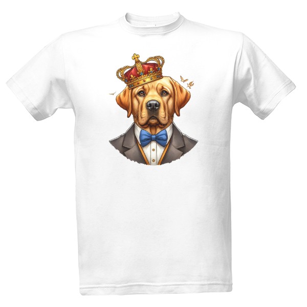 Tričko s potiskem Král Labrador