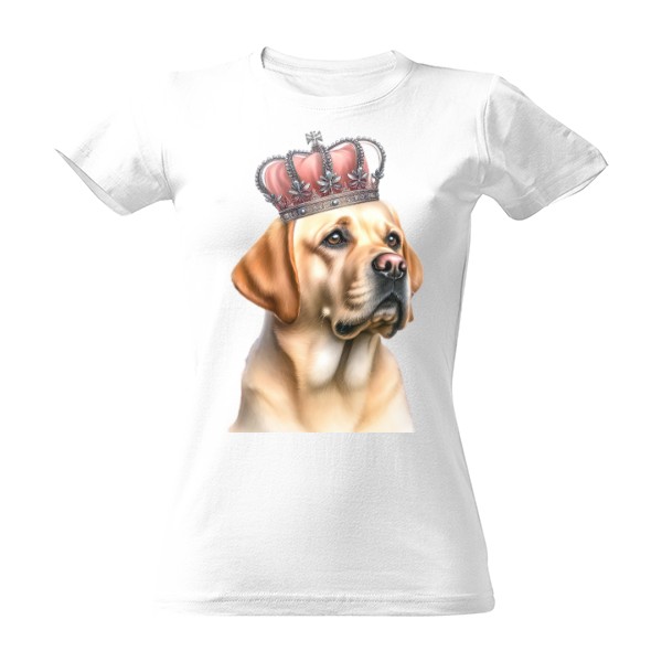 Tričko s potiskem Královna Labrador