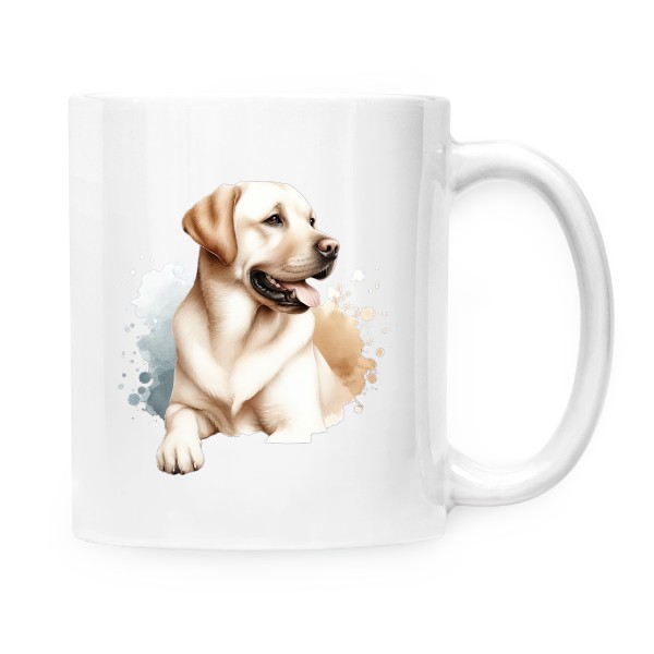 Hrnek malý bílý s potiskem Labradorský Retvívr