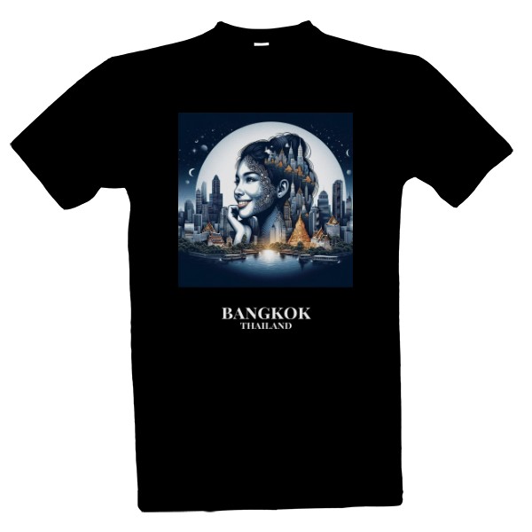 Tričko s potiskem Města Jako Ženy - Bangkok
