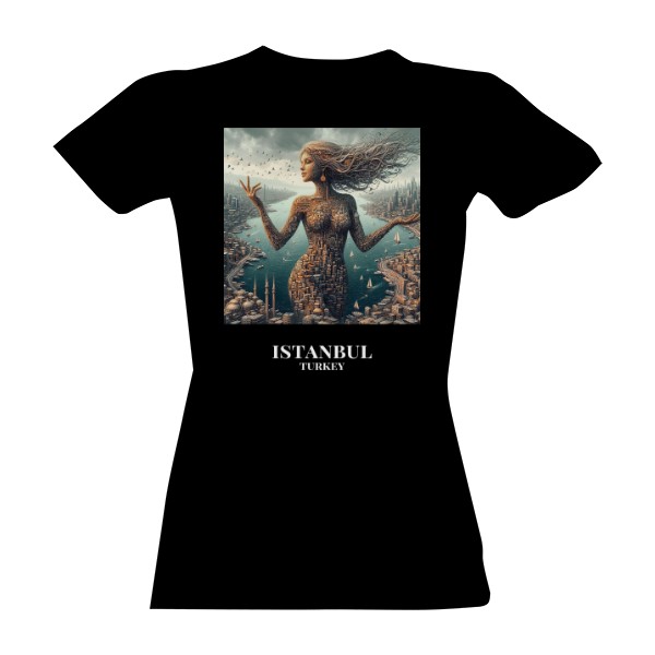 Tričko s potiskem Města Jako Ženy - Istanbul