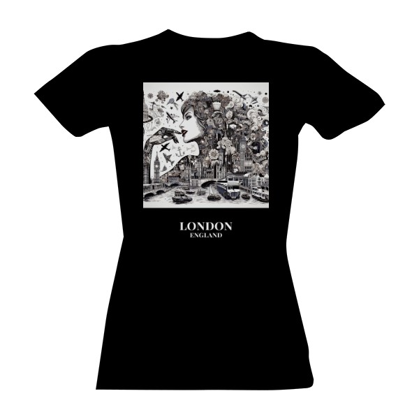 Tričko s potiskem Města Jako Ženy - London