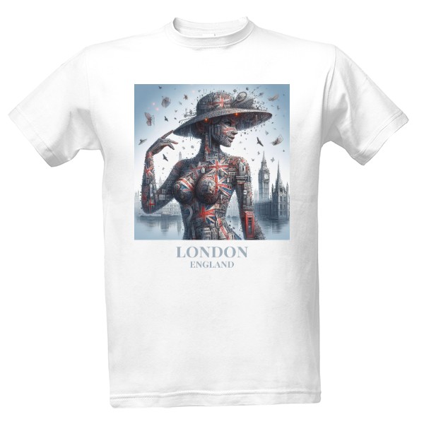 Tričko s potiskem Města Jako Ženy - London