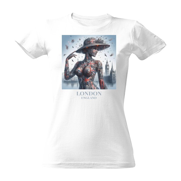 Tričko s potiskem Města Jako Ženy - London
