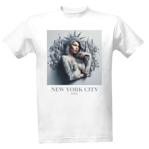 Tričko s potiskem Města Jako Ženy - NYC