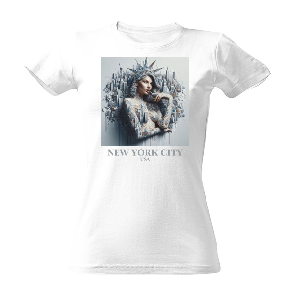 Tričko s potiskem Města Jako Ženy - NYC