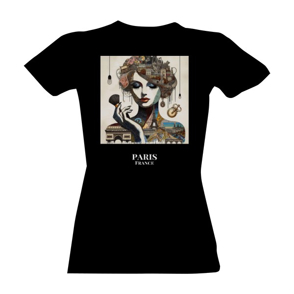 Tričko s potiskem Města Jako Ženy - Paris