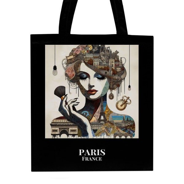 Nákupní taška unisex s potiskem Města Jako Ženy - Paris