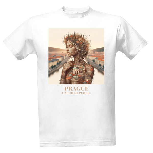 Tričko s potiskem Města Jako Ženy - Prague
