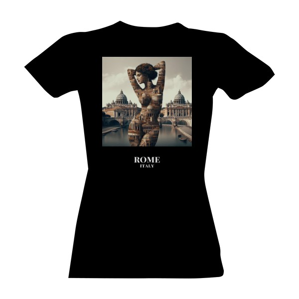 Tričko s potiskem Města Jako Ženy - Rome