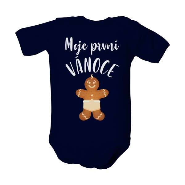 Dětské body s potiskem Moje první Vánoce